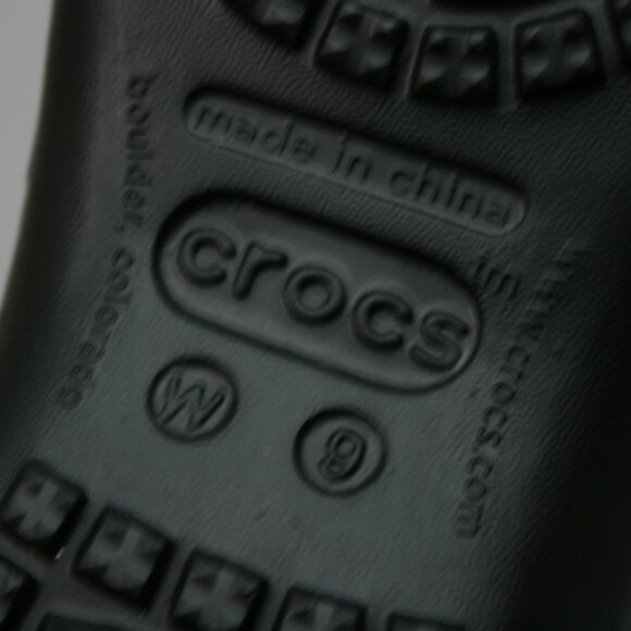 NEW Crocs Ladies 9 Relaxed Fit Malindi Black Flats Slip-on Ballet Loafers Shoes - Picture 8 of 9